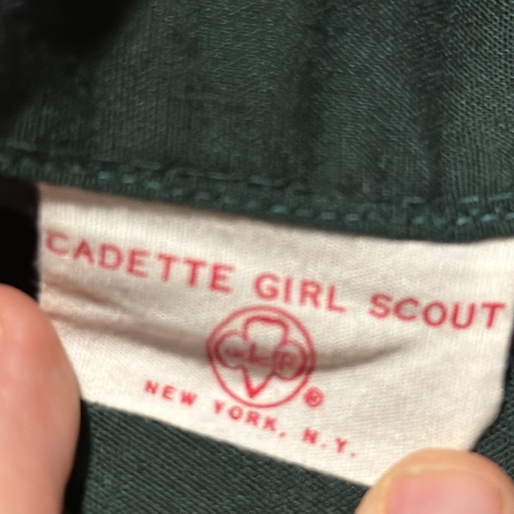 Vintage 60s Girl Scouts High Rise Uniform Skirt Hunter Green - Picture 6 of 9